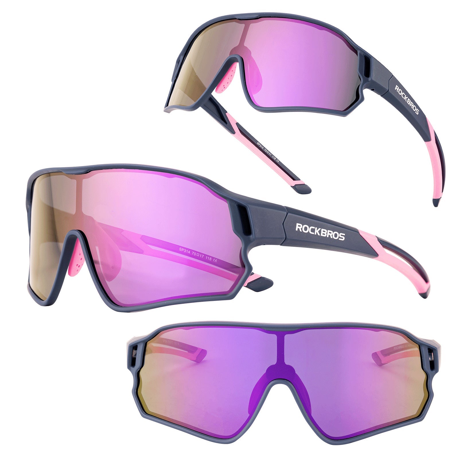 ROCKBROS Kids Polarized Cycling Sunglasses UV400 Bike Glasses