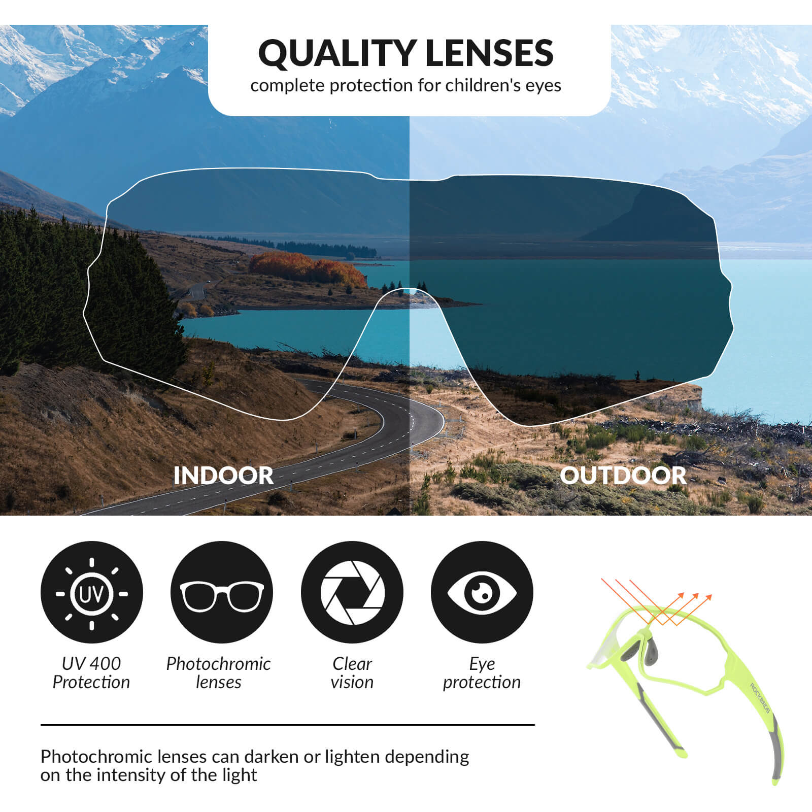 SP314 Kids Photochromic Sunglasses